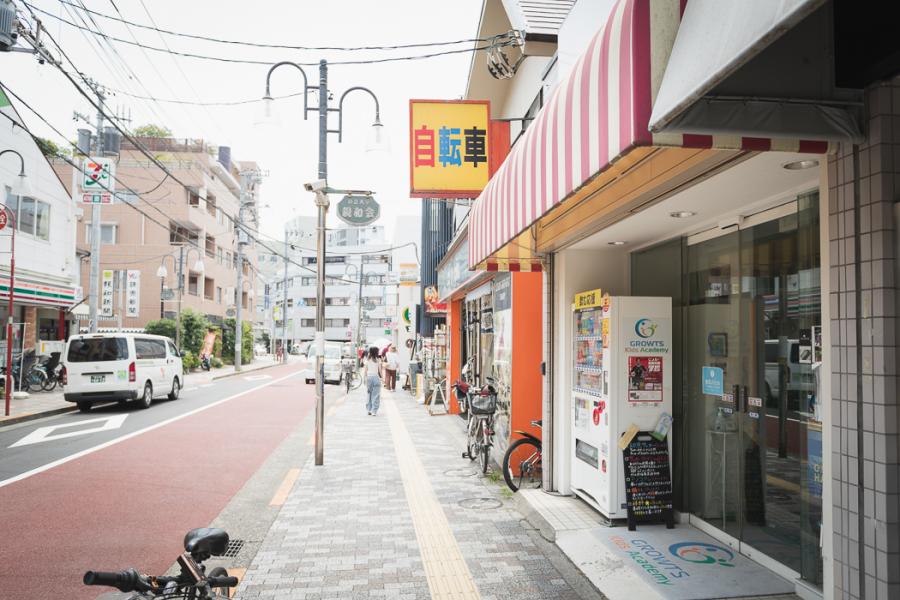 GROWTS商店街からの風景