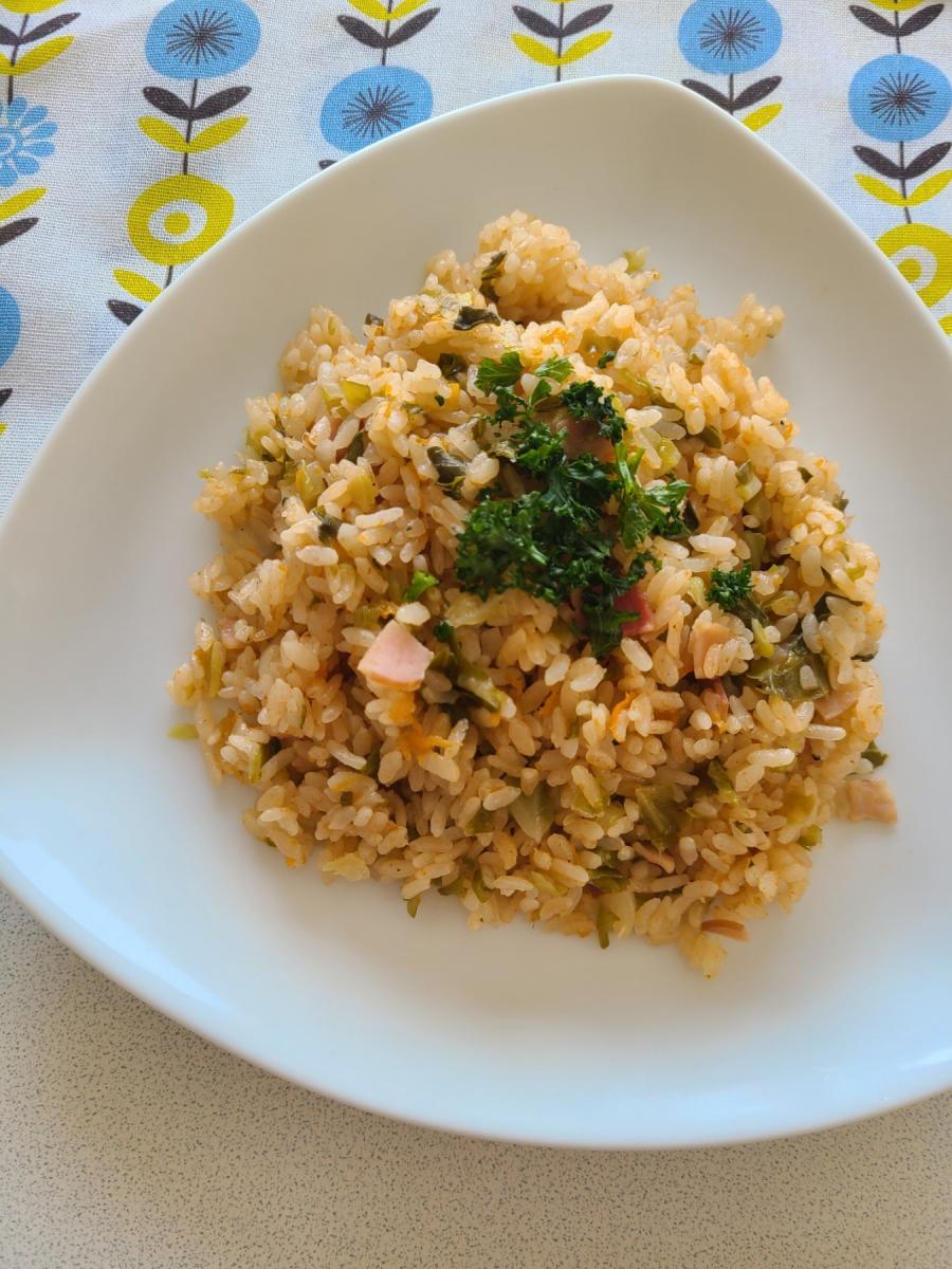 キャベツにんじんライス