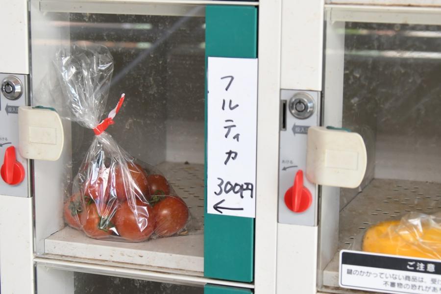 ロッカータイプの即売所