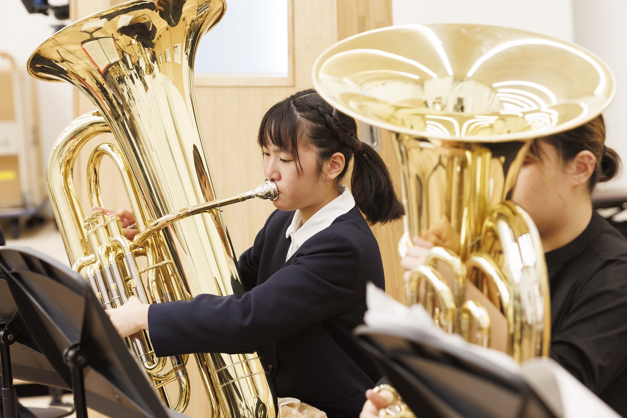 吹奏楽音源収録の様子