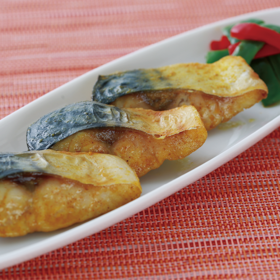 さばのカレー粉焼きの写真