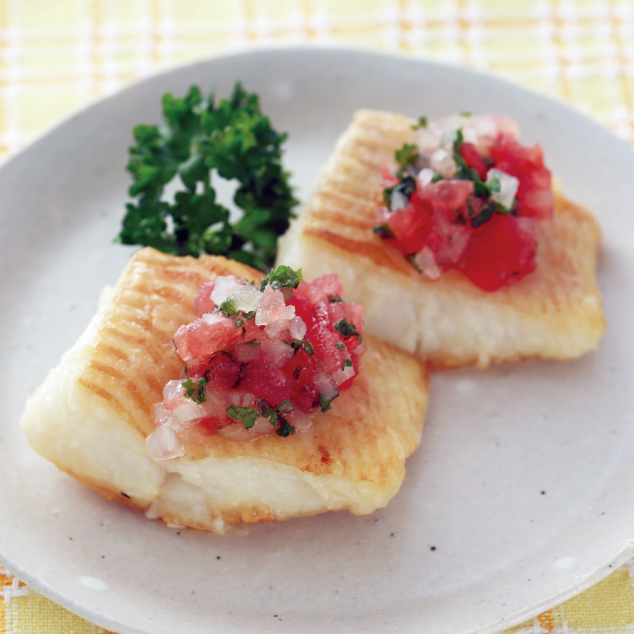 魚のラビゴットソースかけの写真