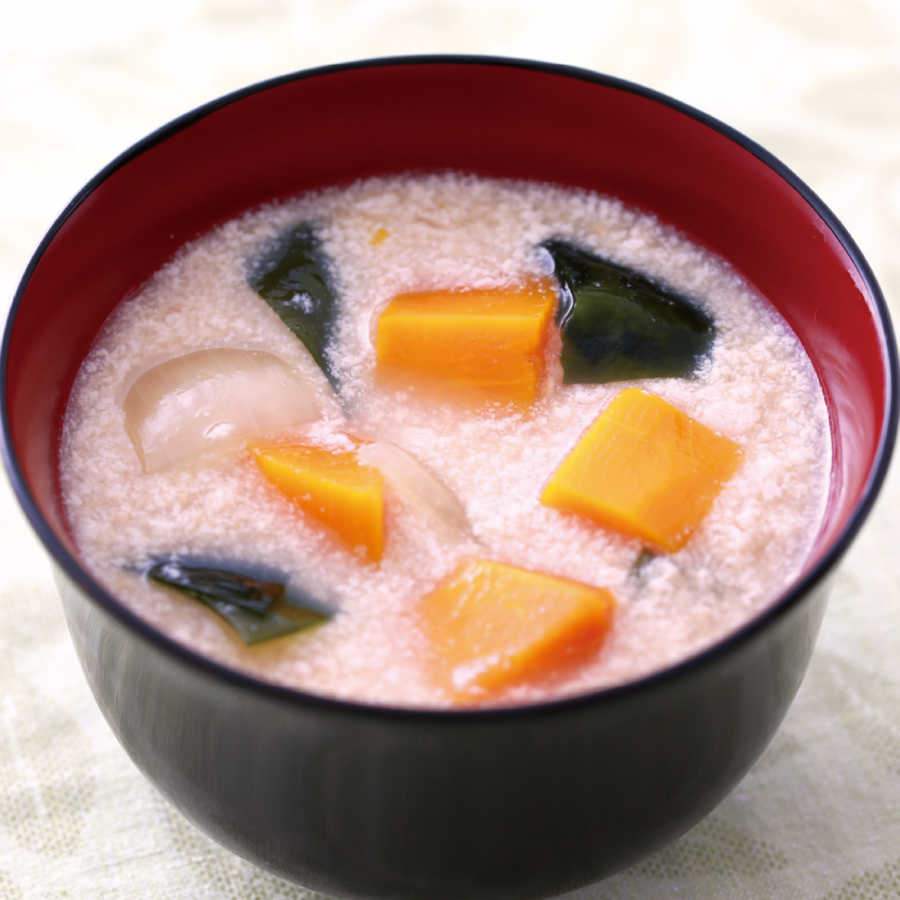 豆乳入りみそ汁の写真