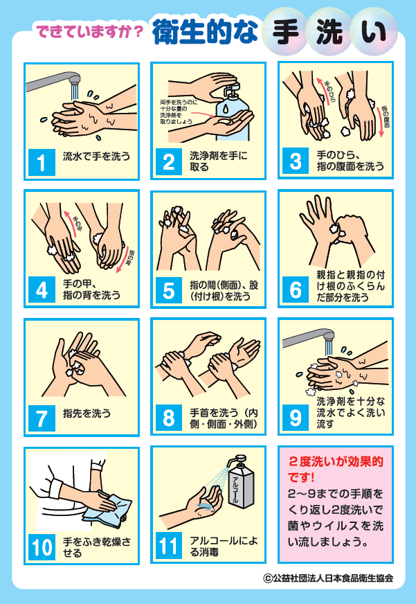 衛生的な手洗い