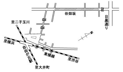 谷畑坂付近の地図