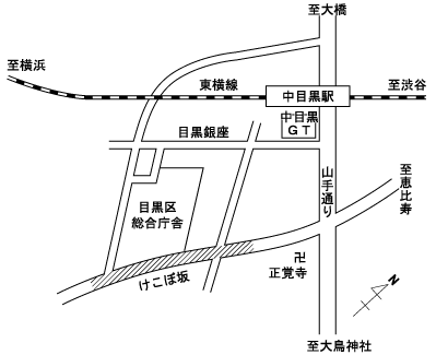 けこぼ坂周辺の地図