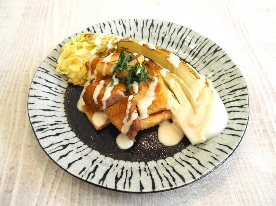 まるごと焼き白菜とチキンのサラダの画像