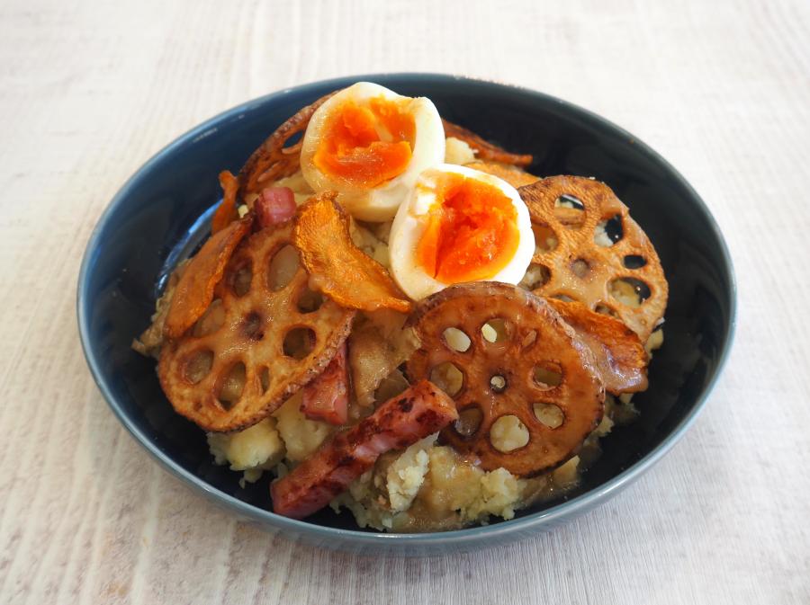 皮つき野菜で！香ばしポテトサラダの画像