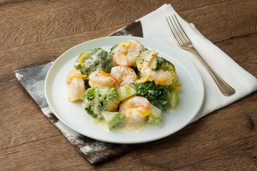 芯まで使う！ブロッコリーとえびのマママヨサラダの画像