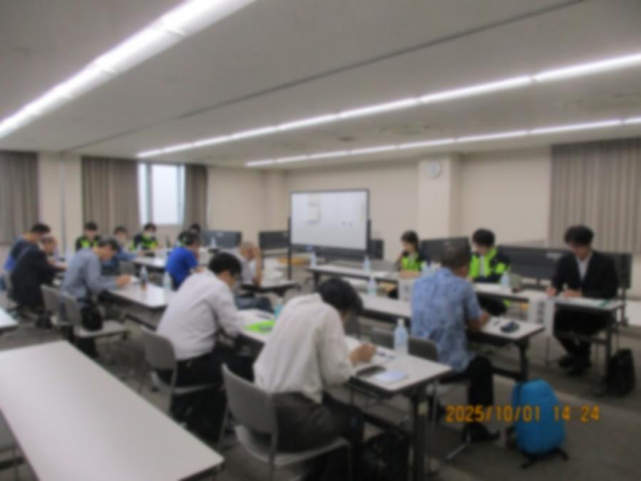 模擬訓練会場の様子