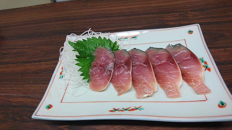 裏返した刺身