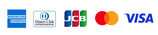 VISA、MasterCard、JCB、AMERICANEXPRESS、DinersClub