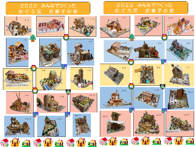 2022年のみんなで作ったお菓子の街