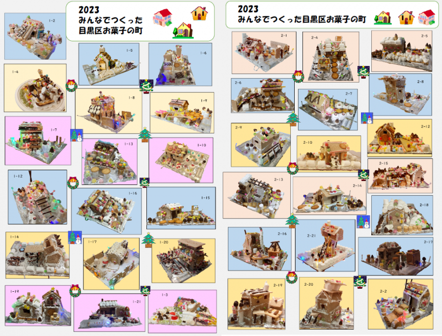 2023年のみんなで作ったお菓子の街