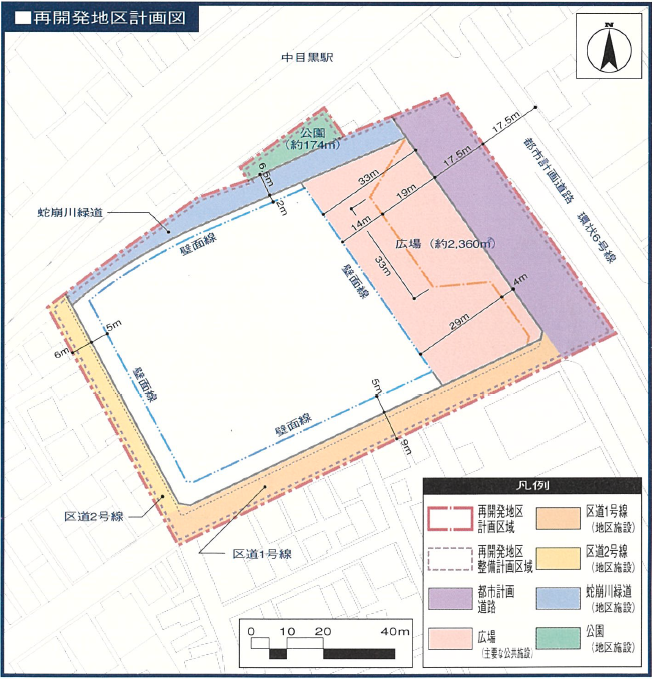 上目黒2丁目地区計画図イメージ