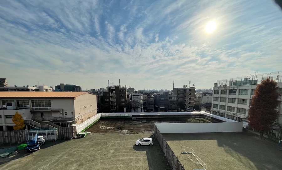 仮設校舎仮囲い工事