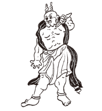 仁王様のイラスト